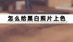 黑白照片如何快速上色？建議這3種方法！