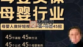 母嬰行業(yè)短視頻運營：教你寫個吸引人的標題，45節(jié)課+45個方法