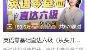 B站英語零基礎(chǔ)直達(dá)六級（從頭開始學(xué)英語）