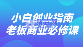 小白創(chuàng)業(yè)指南老板商業(yè)必修課