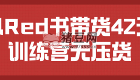 小Red書帶貨42天訓(xùn)練營無壓貨
