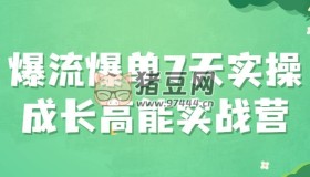 爆流爆單7天實(shí)操成長高能實(shí)戰(zhàn)營