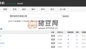哎呦喂?。阂豢钯Y源非常豐富的網(wǎng)盤資源搜索工具