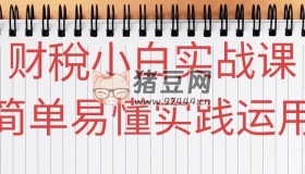 財(cái)稅小白實(shí)戰(zhàn)課簡(jiǎn)單易懂實(shí)踐運(yùn)用
