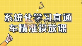 系統(tǒng)化學(xué)習(xí)直通車精準(zhǔn)投放課