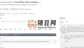 incredibly-fast-whisper：在線音頻轉(zhuǎn)文字