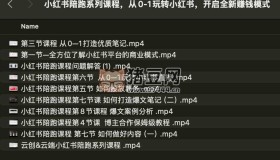 小紅書陪跑系列課程