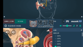 The mechanism of hearing educational VR 3D 人體耳朵v1.27