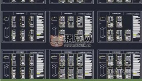 全屋定制衣柜標(biāo)準(zhǔn)柜CAD施工圖資料合集