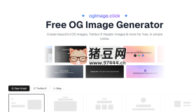 ogImage click：開源免費(fèi)OG圖像生成器