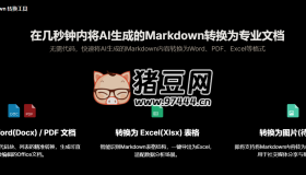 AI Markdown 轉(zhuǎn)換工具：在幾秒鐘內(nèi)將AI生成的Markdown轉(zhuǎn)換為專業(yè)文檔