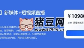 新媒體+短視頻直播運營