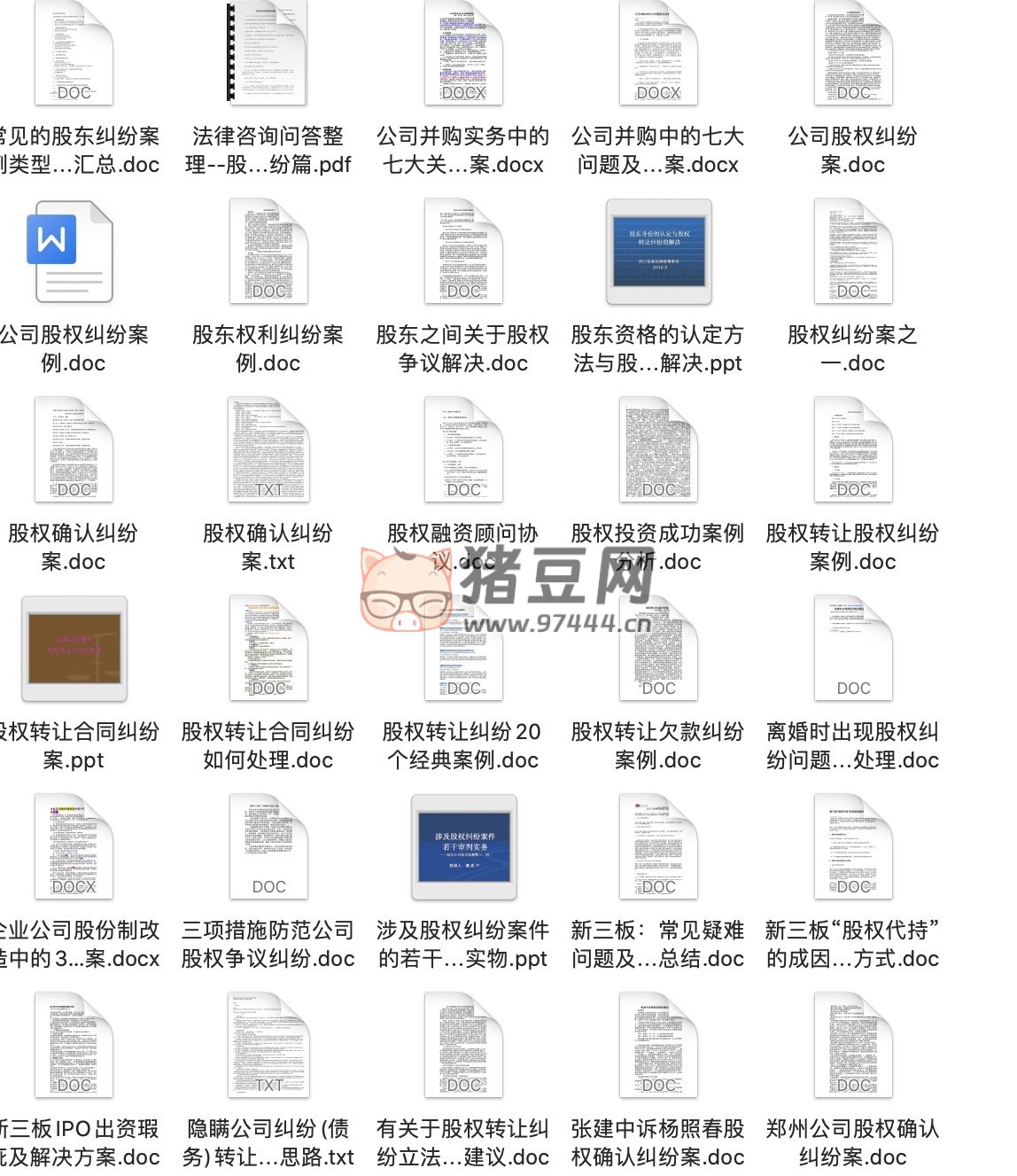 公司股東合作、股權、眾籌、并購、上市電子書合集