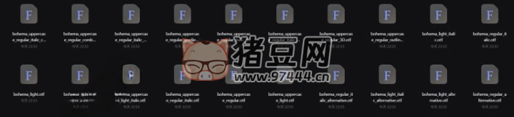 時尚雜志封面英文藝術(shù)字體合集
