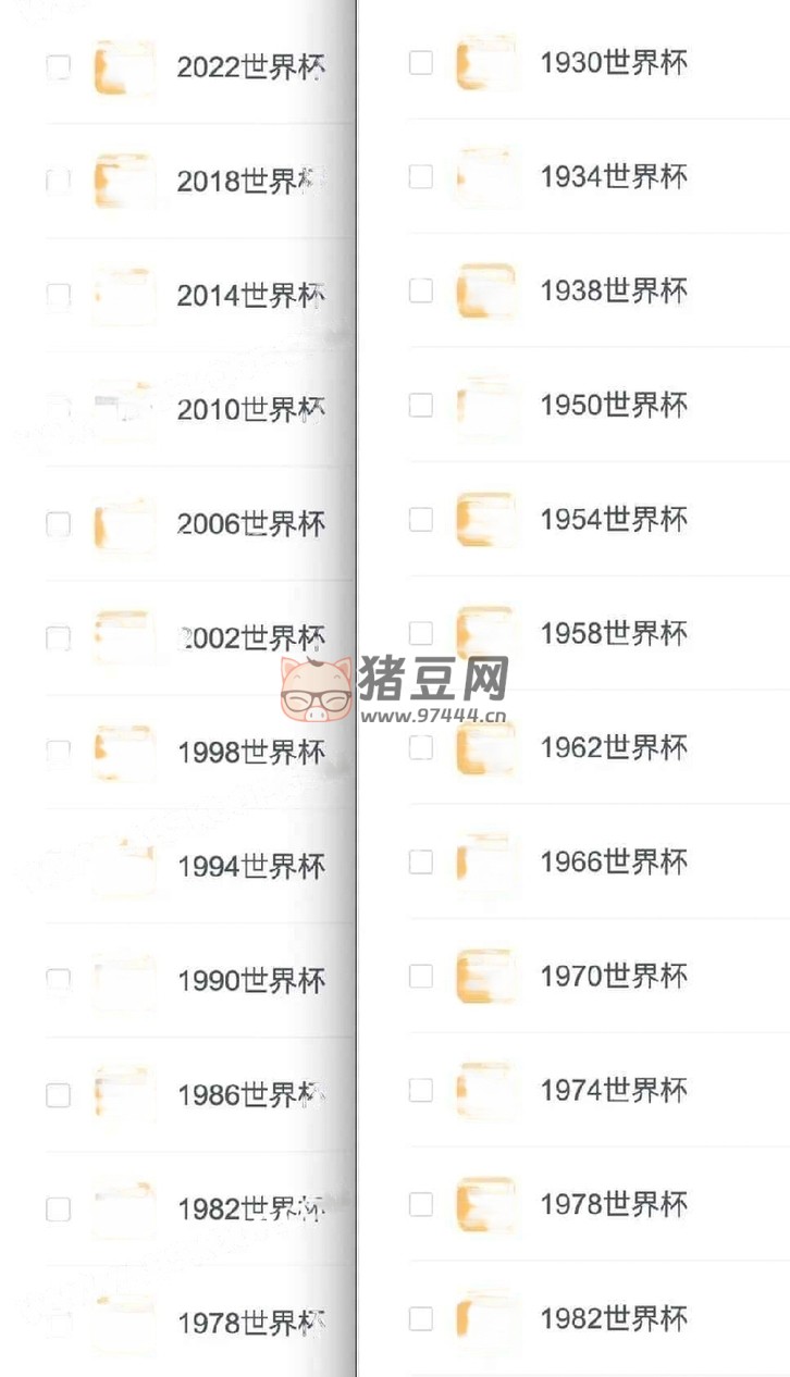 1930 年至 2022 年世界杯比賽全部資源（精整 1.14TB）