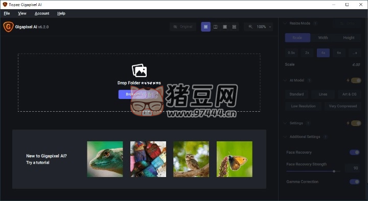 圖片無損放大 Topaz Gigapixel AI
