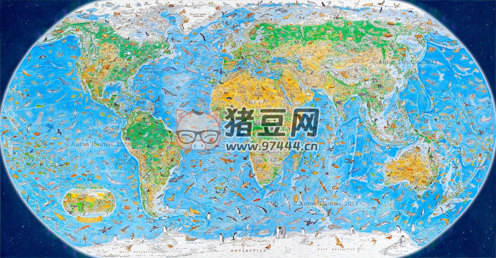 狂野世界：一副史詩(shī)級(jí)的自然世界地圖