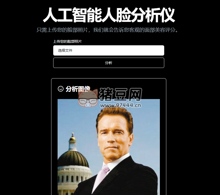 AI Face Analyzer：AI 顏值打分工具 人工智能人臉分析儀