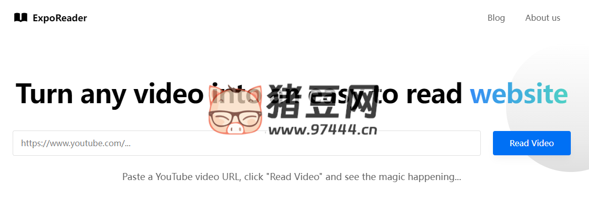 ExpoReader：字幕讀取網(wǎng)站