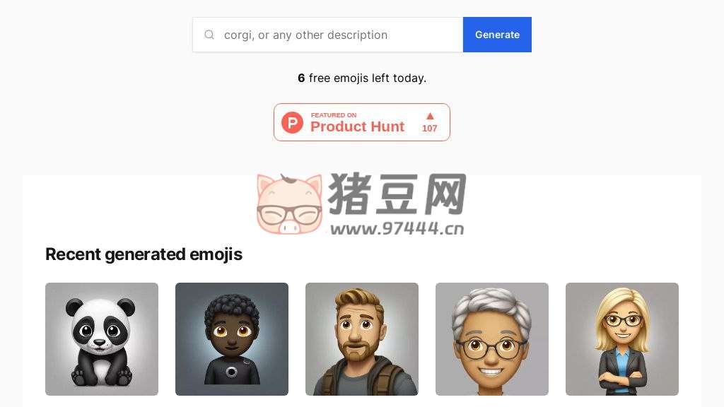 AI Emoji Generator：在線 AI 生成 Emoji 表情