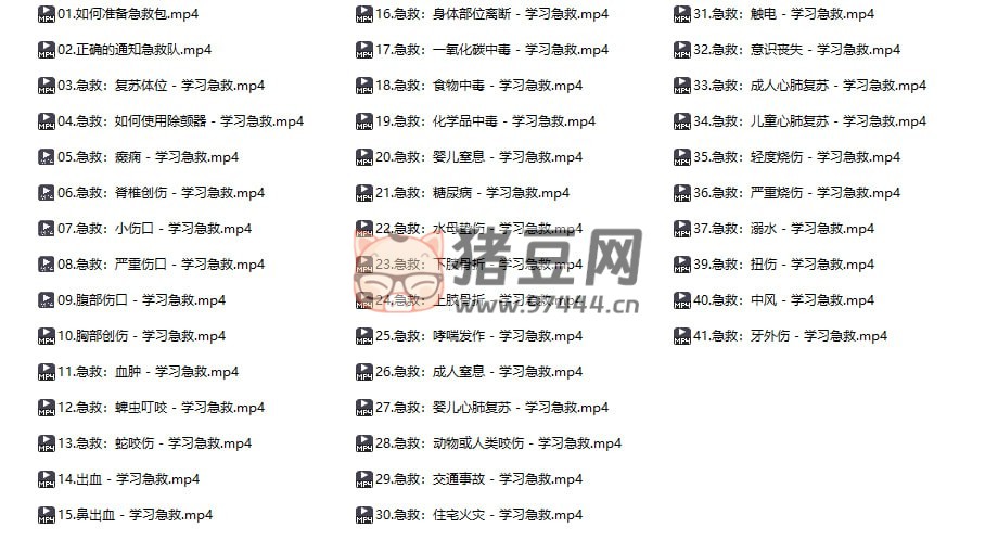 41 種急救技能