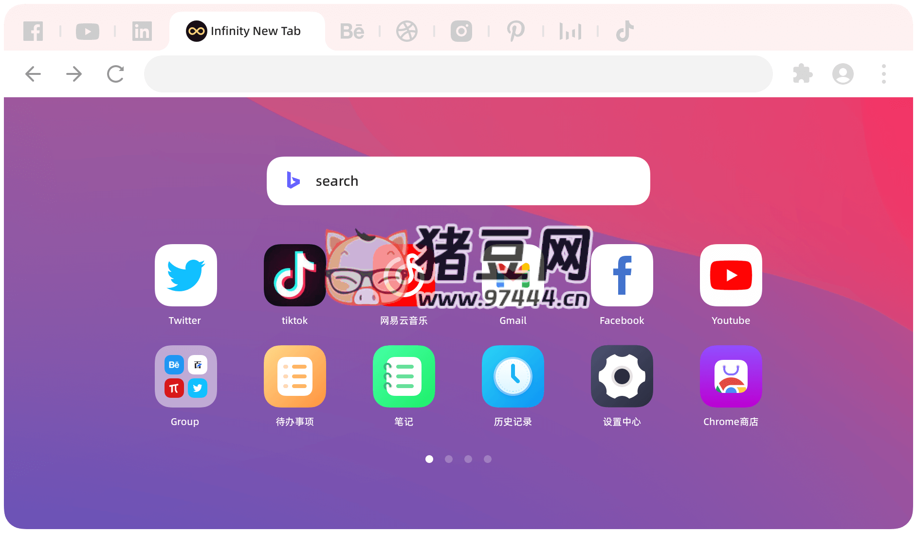 Infinity 新標(biāo)簽頁(Pro)：Chrome 強大好用的自定義標(biāo)簽插件