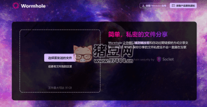 Wormhole：簡單的私密文件分享平臺