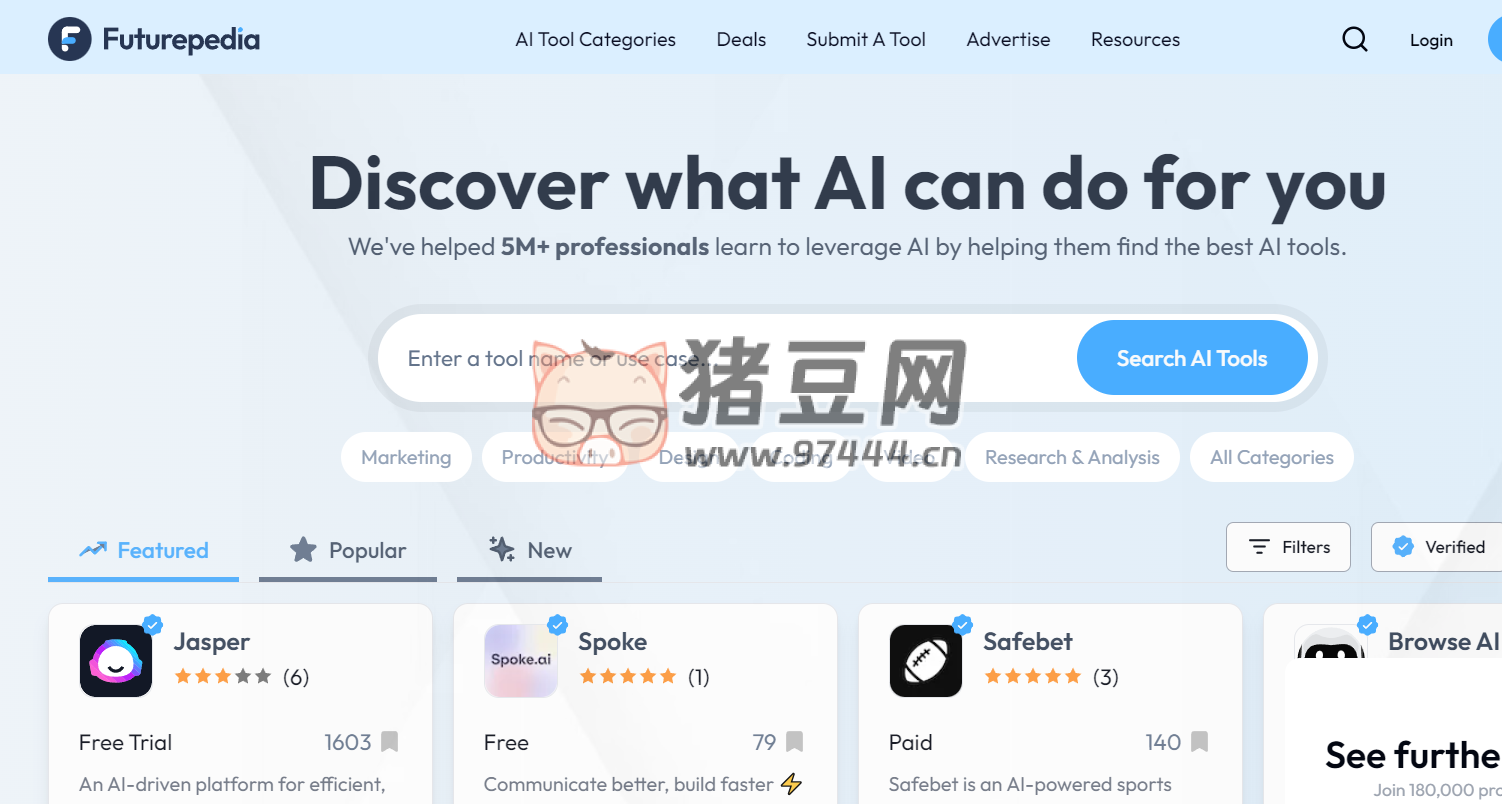 Futurepedia：AI 工具導(dǎo)航