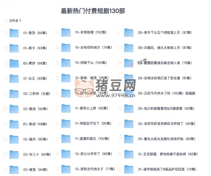 最新熱門(mén)付費(fèi)短劇 130 部