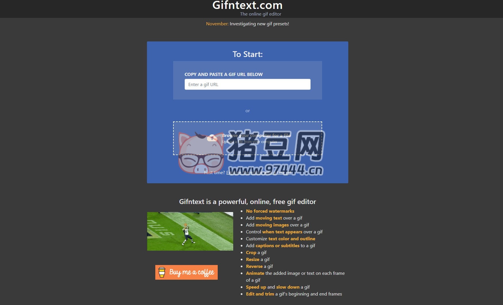 Gifntext：免費(fèi)的在線 GIF 編輯器