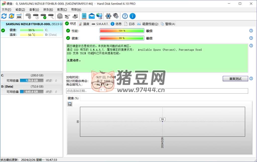 Hard Disk Sentinel Pro 硬盤哨兵 v6.10.0.0 綠色便攜版