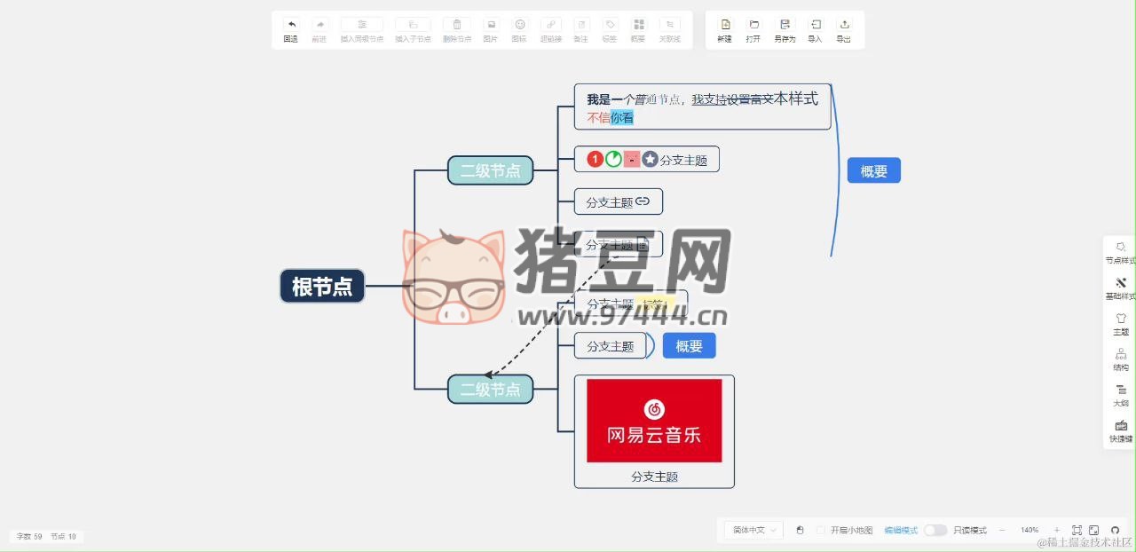 Simple mind map：一個簡單強大的 Web 思維導(dǎo)圖