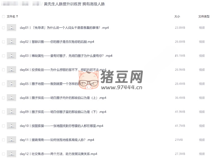 黃先生：人脈提升訓(xùn)練營，擁有高級人脈