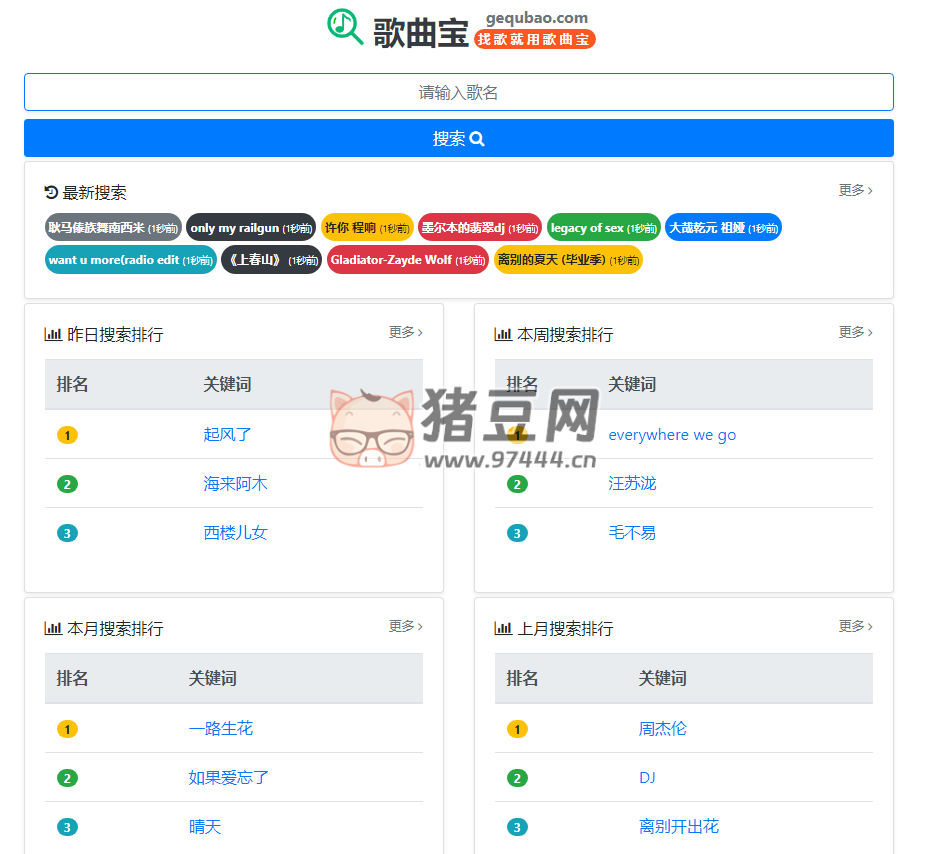 歌曲寶：一個(gè)可以搜索全網(wǎng)音樂的音樂下載網(wǎng)站