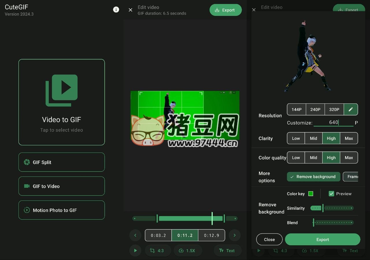 CuteGIF v2024.3 一款簡潔好用的視頻轉(zhuǎn) GIF 工具
