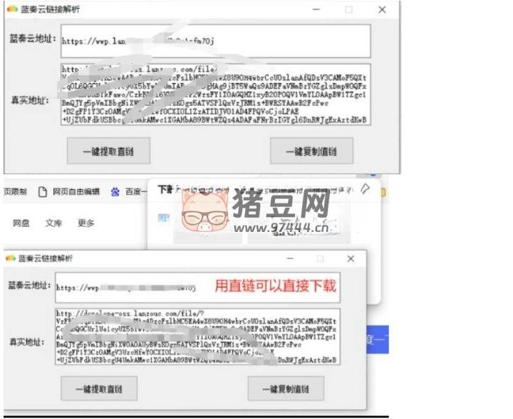 藍(lán)奏云鏈接解析直鏈解析工具 v1.0