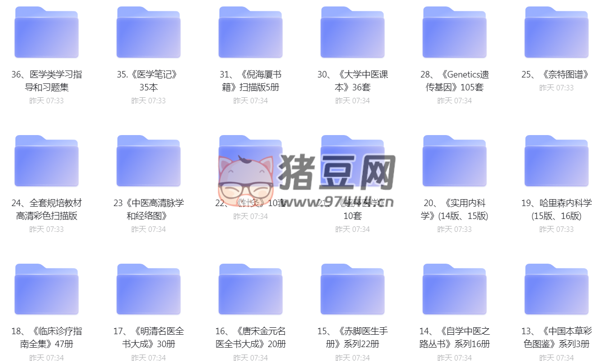 中醫(yī)學(xué)類書籍大全集