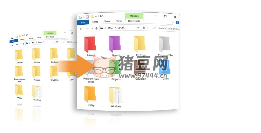 Folcolor v1.2.0 一個(gè) Windows 文件夾著色工具