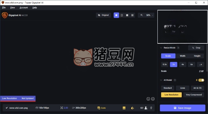 圖片無損放大 Topaz Gigapixel AI