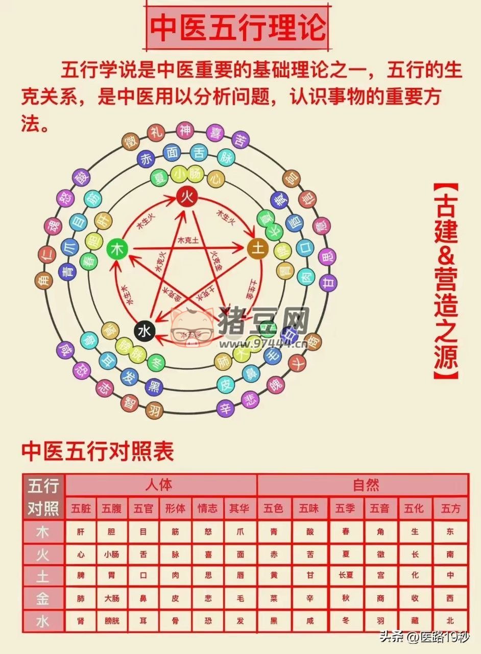 五行的分類及相生相克