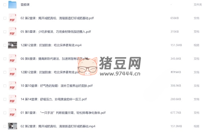 越吃越瘦的減脂餐課程