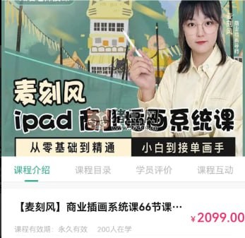 麥刻風(fēng)：ipad 商業(yè)插畫從小白到接單畫手