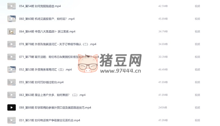 外貿(mào)英語(yǔ)口語(yǔ)視頻課