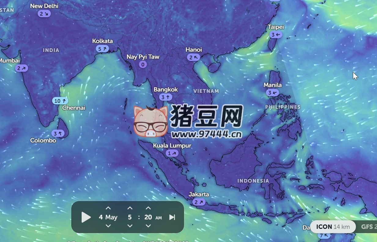 Zoom Earth：一個(gè)提供衛(wèi)星地圖和實(shí)時(shí)氣象信息的網(wǎng)站