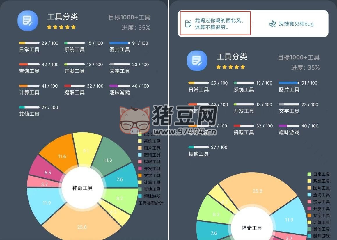 神奇工具箱 v2.4.2 包括了 10 大類 317 個軟件