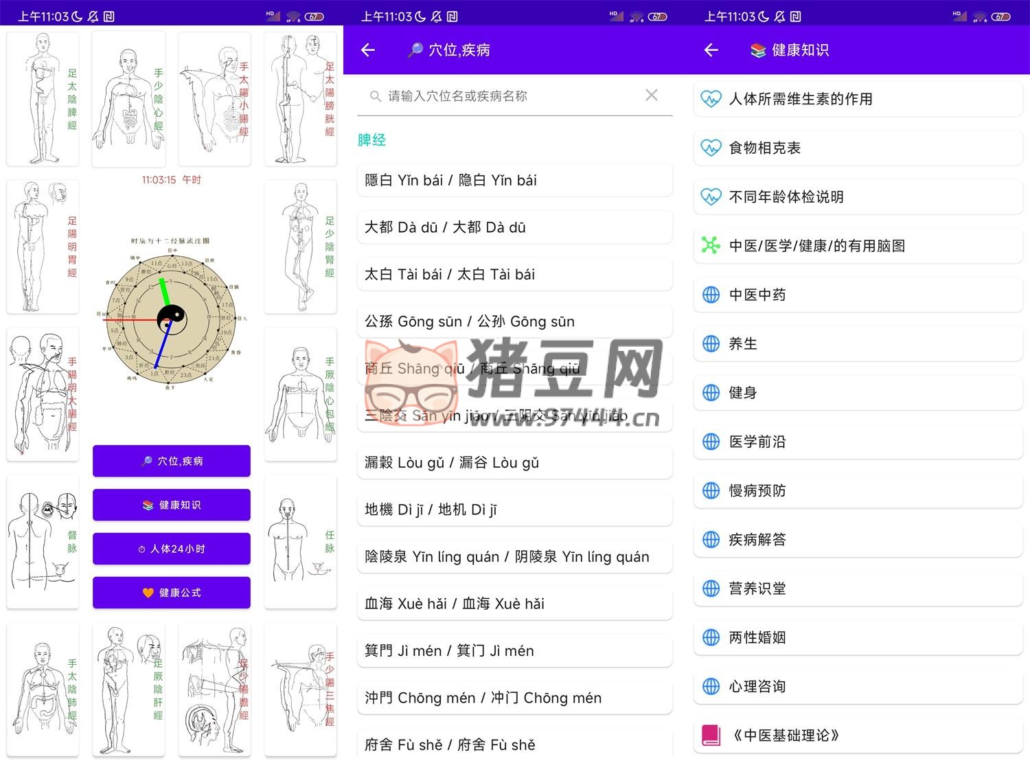 中醫(yī)經(jīng)絡(luò)穴位流注 v3.1