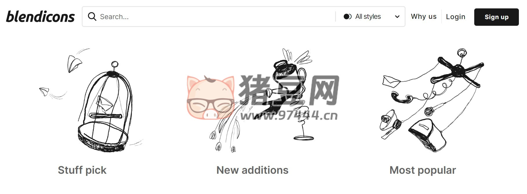 BlendIcons：一個提供各種風(fēng)格免費(fèi)圖標(biāo)下載的平臺