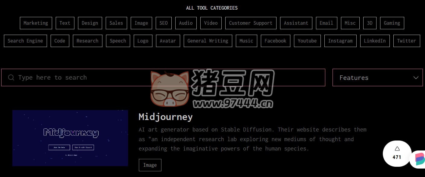 Creaitives：全球最大的 AI 工具、資源和內(nèi)容數(shù)據(jù)庫