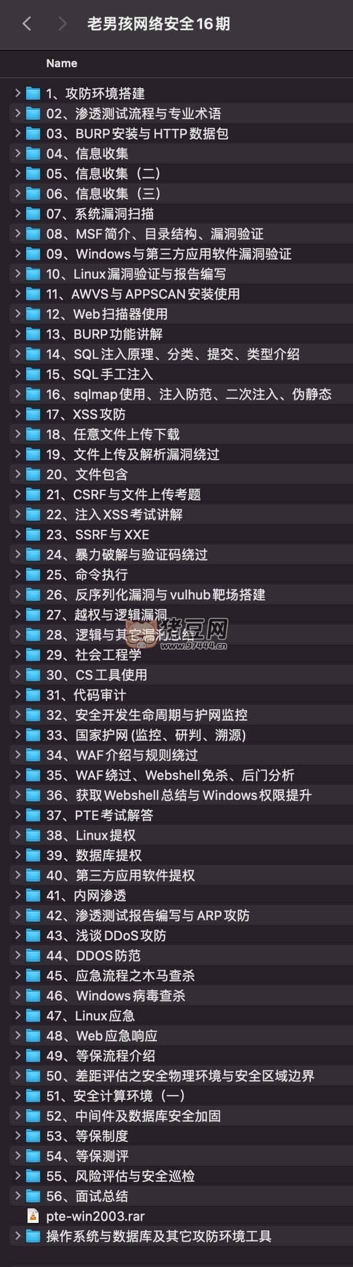 老男孩網(wǎng)絡安全 16 期