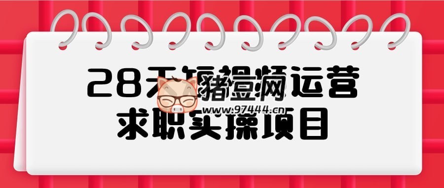 28 天短視頻運營求職實操項目
